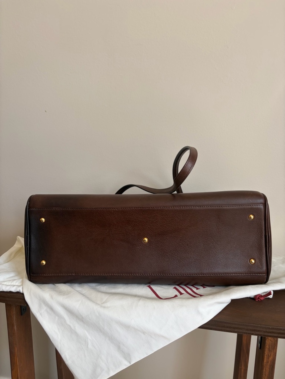 Liffner Bowling Bag in Dark Brown - Picture 13 of 14